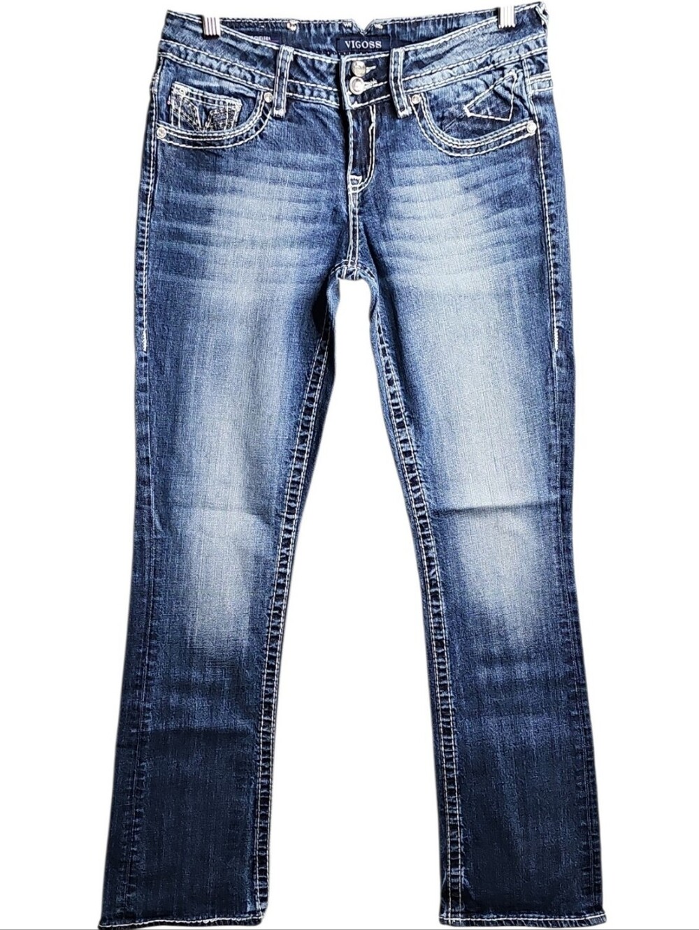 Vigoss The Chelsea Slim Boot Jeans. Women's Size: Waist 7/8x31.5 Inseam.